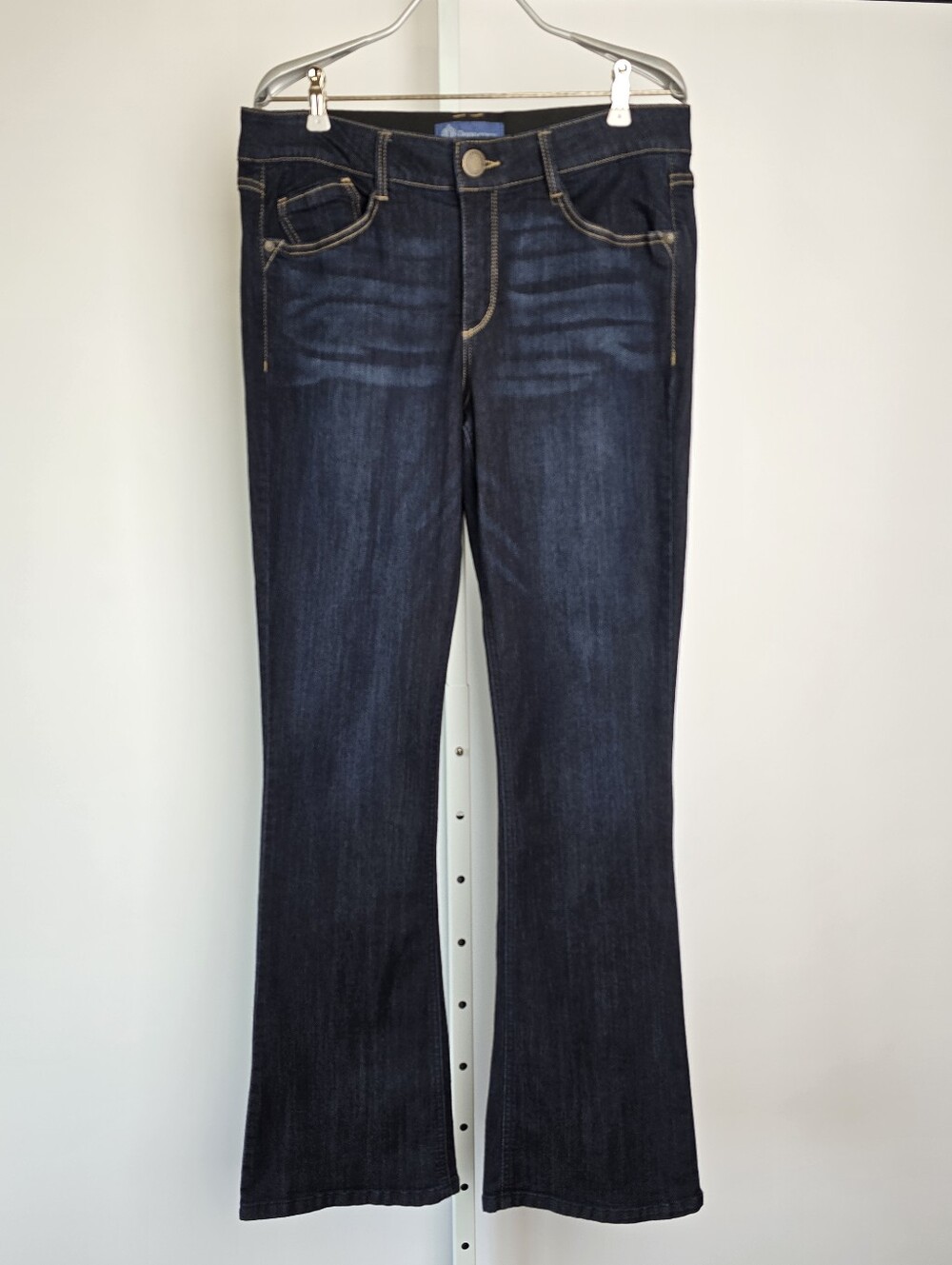 Democracy Absolution Itty Bitty Bootcut Jeans B1221BBEA Indigo Stretch Size 12 - Picture 5 of 13